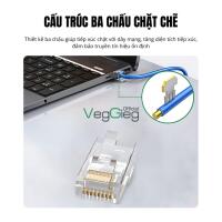 Hạt Mạng RJ45 CAT6e UTP Xuyên Thấu 8P8C - V-E011